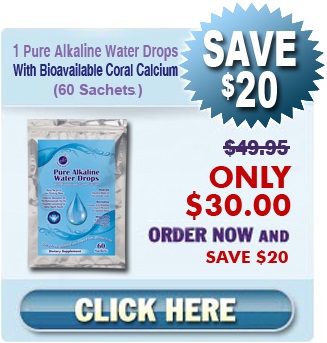 Order 1 Package - 60 Sachets Of Our Natural Home Cures Pure Alkaline Water Drops with Bioavailable Coral Calcium For $30 Order 1 Package - 60 Sachets Of Our Natural Home Cures Pure Alkaline Water Drops with Bioavailable Coral Calcium For $30